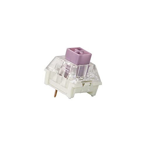 Kailh Box Tactile Hako Clear True Violet Switch für mechanische Tastatur DIY austauschbar für Cherry MX Switches (70 Stück, Hako Violett) von YMDK