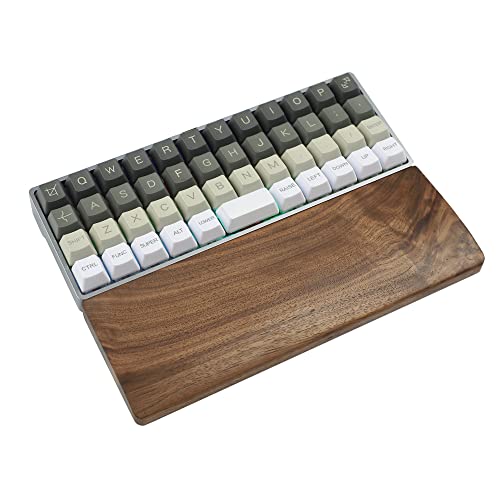 Mechanische Tastatur, Ergonomie, komfortable Walnussholz-Handballenauflage 96 84 75% Größe für KBD75 YMD75 Melody 96 (Walnut 40 Handgelenkauflage) von YMDK