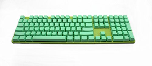 NPKC Mintgrün, blanko, dick, PBT OEM-Profil, 108 ANSI-Tastenkappen für MX-Schalter, mechanische Tastatur (nur Tastatur) von YMDK