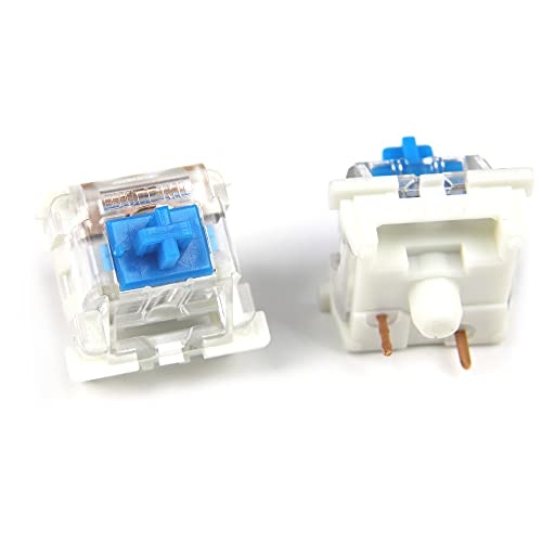 Outemu SMD RGB 3 Pin MX Switch Blau Schwarz Rot Braun OTM für GK61 GK64 MX Mechanische Tastatur (75 Stück, Blau ohne Buchse) von YMDK