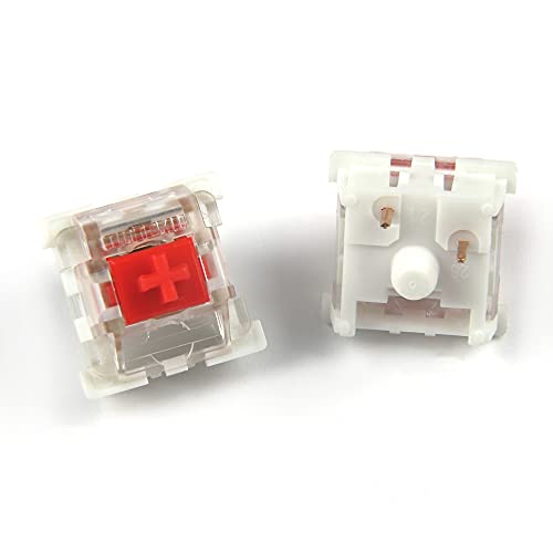 Outemu SMD RGB 3 Pin MX Switch Blau Schwarz Rot Braun OTM für GK61 GK64 MX Mechanische Tastatur (88 Stück, Rot) von YMDK