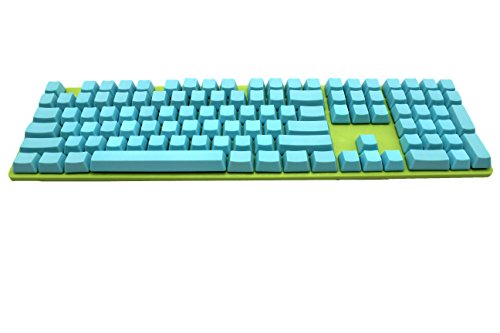 Tastenkappen für MX-Switches mechanische Tastaturen (nur Tastenkappe) (OEM-Profil) Hellblau von YMDK