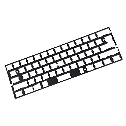 Teller und Stabilisatoren Universal aus eloxiertem Aluminium Positionierung Platte, unterstützt ISO ANSI für GH60 PCB 60% Tastatur DIY schwarz von YMDK