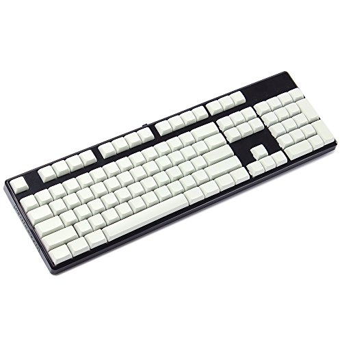 XDA 142 Tasten Komplettset Schlüsselsatz Rohling ähnlich DSA für MX mechanische Tastatur Steelseries Ergo Filco Leopold Cosair Noppoo Planck (hellgrau) (nur Tastenkappe) von YMDK