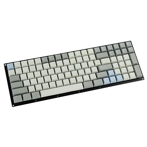 YMDK 147 XDA Blau Grau gemischte komplette Tastatur für MX mechanische Tastatur (nur Tastenkappe) Steelseries Ergodox Filco Leopold Cosair Noppoo Planck (nur Tastenkappe) von YMDK