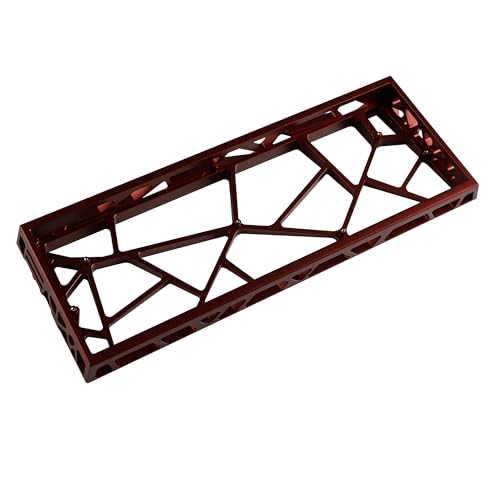 YMDK 60% Hollow60 GH60 Aluminium-Gehäuse für Wooting60HE Poker2 Pok3r DZ60 YD60MQ GK61 GK64 DK64, ähnlich wie Holy60 (eloxiertes Rot) von YMDK