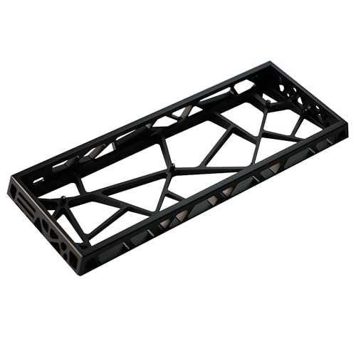 YMDK 60% Hollow60 GH60 Aluminium-Gehäuse für Wooting60HE Poker2 Pok3r DZ60 YD60MQ GK61 GK64 DK64, ähnlich wie Holy60 (eloxiertes Schwarz) von YMDK