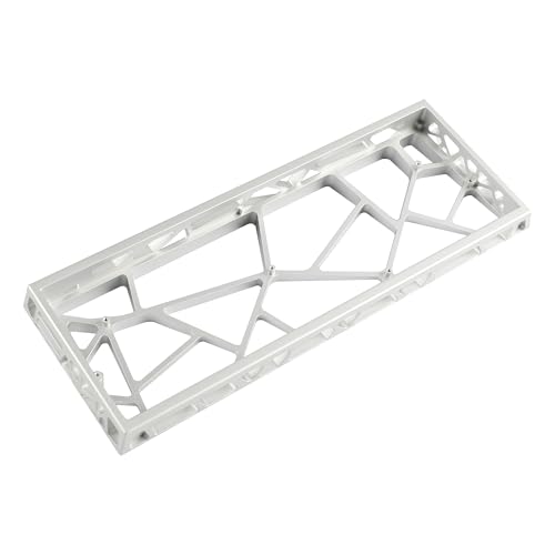 YMDK 60% Hollow60 GH60 Aluminium-Gehäuse für Wooting60HE Poker2 Pok3r DZ60 YD60MQ GK61 GK64 DK64, ähnlich wie Holy60 (eloxiertes Silber) von YMDK