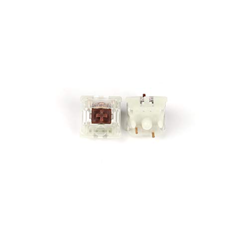 YMDK Gateron Silent MX Switch 5 Pin Transparent Gehäuse Schwarz Rot Braun Schalter für mechanische Tastatur Cherry MX kompatibel von YMDK