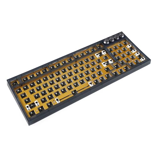 YMDK Kunststoff GK980 Kabelgebundene 4 Knöpfe Dichtung RGB Hot Swappable Makro programmierbare mechanische Tastatur Barebone von YMDK