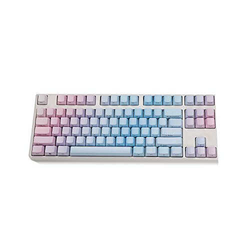 YMDK Sunset Gradient OEM-Profil 108 87 61 Tasten gefärbte dicke PBT-Tastatur für Cherry MX mechanische Tastatur, 87 Seitendruck (nur Tastenkappe) von YMDK