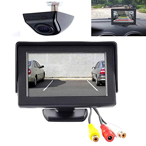 YMPA Rückfahrsystem Einparkhilfe 10,7 cm 4,2 Zoll Inch TFT LCD Monitor Rückfahrkamera Farb Kamera 6 Meter Kabel Auto PKW KFZ Transporter Wohnmobil 170 von YMPA New Media Dimensions