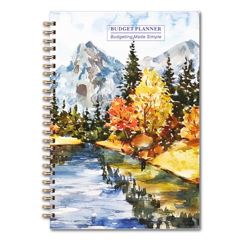 YMWALK Budgetplaner A5 Tasche - Monatlicher Finanzplaner mit Budgetbuch, Ausgaben-Tracker, Finanzplaner und Umschlagmethode, Geldmanagement und Geldsparen, Ideal für Budgetübersicht (Gemälde) von YMWALK