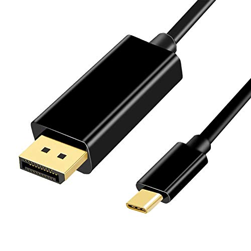 4K 60Hz USB Typ C auf DisplayPort Kabel 1,8 m 4K x 2K USB 3.1 auf DP UHD Konverterkabel für MacBook Pro, iMac, XPS Laptop, Galaxy S8/S9/S10 zu HDTV Monitor Projektor, 1,8 m von YMY