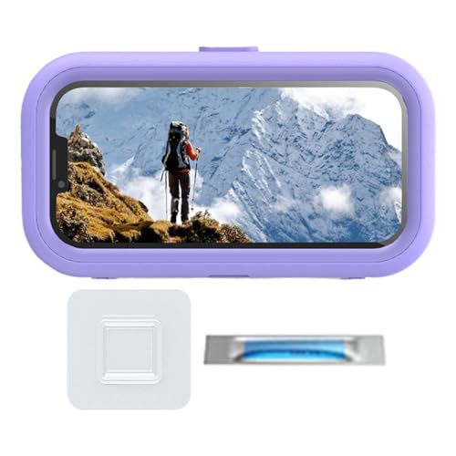 YNPQTDS Dusch Telefonhalter, Telefonhalter Dusche | Duschfester Telefonhalter | 360 Grad einstellbar adhäsive Anti -Schlupf -Touchscreen -Anti -Nebel -Ständer für Badebad Pool Home 7inch Mobiltelefone von YNPQTDS