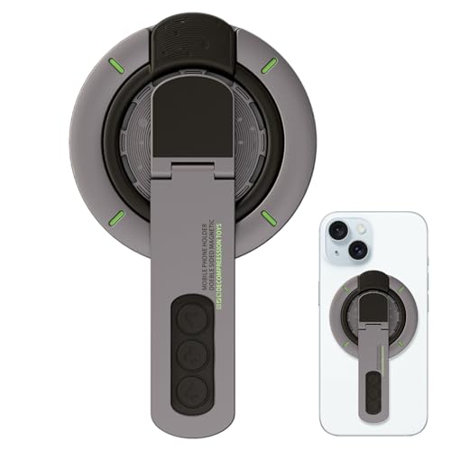 YNPQTDS Magnetischer Ringhalter Für Telefon,Verstellbarer Handyhalterung Ring | Beidseitig Drehbarer 360 Grad Verstellbarer Starker Stand Für Wand Tisch Reisen Auto Fitness Streaming von YNPQTDS