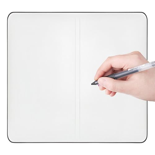 YNPQTDS Tragbare Trockenwischtafel - Handheld Whiteboard Mit Löschbarer Oberfläche,Lernzubehör Mit Doppelseitiger Nutzung Für Gruppenunterricht, Präsentationen & Tägliche Notizen YNPQTDS Tragbare Trockenwischtafel - Handheld Whiteboard Mit Löschbarer Oberfläche,Lernzubehör Mit Doppelseitiger Nutzung Für Gruppenunterricht, Präsentationen & Tägliche Notizen von YNPQTDS