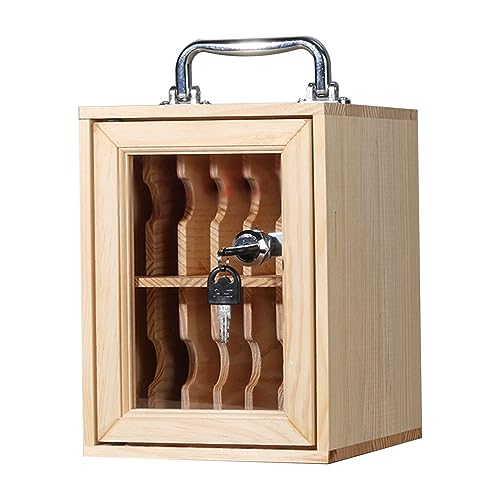 Handyschrank Für Die Schule Handyschrank Aus Holz Mit Griff Kann An Die Wand Gehängt Werden (S : 12 grids) von YNSHOP