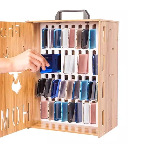 Handyschrank Handybox Aus Holz Schul-Handyspind Bietet Platz Für 36 Handys Handyschrank Handybox Aus Holz Schul-Handyspind Bietet Platz Für 36 Handys von YNSHOP