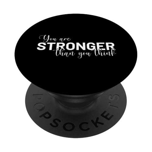 Du bist stärker als du denkst Motivation sagt Stärke PopSockets Klebender PopGrip von YO! Diese Klamotten