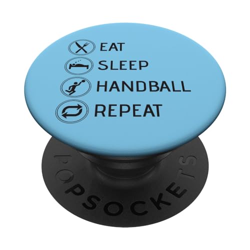 Eat Sleep Handball Repeat Handballer Mädchen Jungs PopSockets mit austauschbarem PopGrip Eat Sleep Handball Repeat Handballer Mädchen Jungs PopSockets mit austauschbarem PopGrip von YO! Diese Klamotten