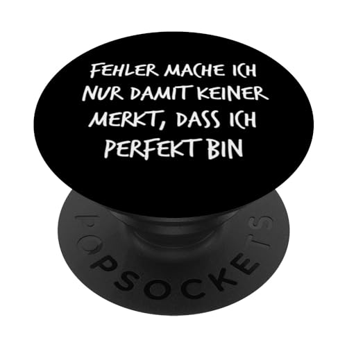 Fehler mache ich nur Geschenk Lustiger Spruch für Damen und Herren PopSockets mit austauschbarem PopGrip von YO! Diese Klamotten