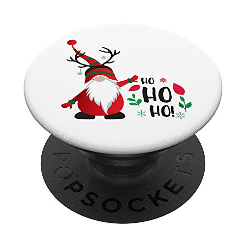 Ho Ho Ho Mini Weihnachtsmann-Zwerg Rentier Weihnachten PopSockets mit austauschbarem PopGrip von YO! Diese Klamotten