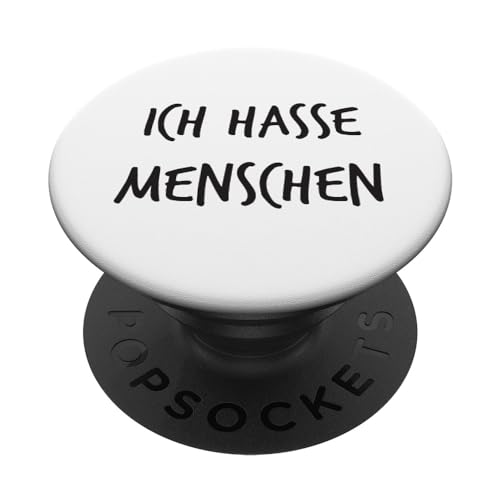 Ich Hasse Menschen Lustiger Spruch Herren Damen PopSockets mit austauschbarem PopGrip von YO! Diese Klamotten