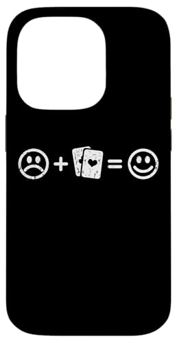 Kartenspielen macht glücklich Poker Spieler Lustig Hülle für iPhone 14 Pro von YO! Diese Klamotten