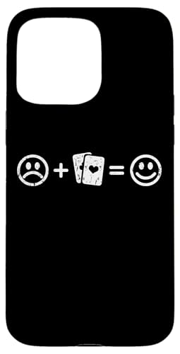 Kartenspielen macht glücklich Poker Spieler Lustig Hülle für iPhone 15 Pro Max von YO! Diese Klamotten