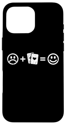Kartenspielen macht glücklich Poker Spieler Lustig Hülle für iPhone 16 Pro Max von YO! Diese Klamotten