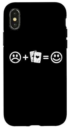 Kartenspielen macht glücklich Poker Spieler Lustig Hülle für iPhone X/XS von YO! Diese Klamotten