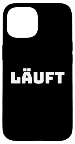 Läuft Lustiges Spruch Design Fun Statement Damen Herren Hülle für iPhone 15 von YO! Diese Klamotten
