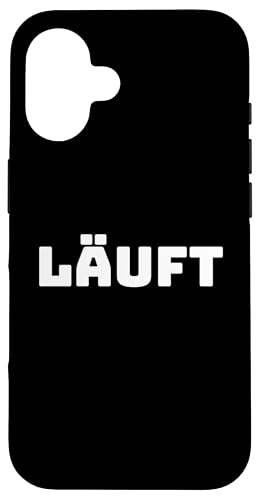 Läuft Lustiges Spruch Design Fun Statement Damen Herren Hülle für iPhone 16 von YO! Diese Klamotten