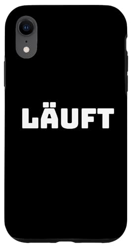 Läuft Lustiges Spruch Design Fun Statement Damen Herren Hülle für iPhone XR von YO! Diese Klamotten