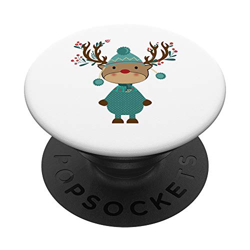 Lustiges Geschenk Weihnachten Rentier Weihnachtmann-Mütze PopSockets mit austauschbarem PopGrip Lustiges Geschenk Weihnachten Rentier Weihnachtmann-Mütze PopSockets mit austauschbarem PopGrip von YO! Diese Klamotten