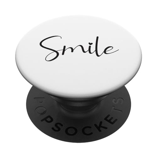 Smile Positive Inspiration Motivation Spruch Lachen PopSockets mit austauschbarem PopGrip von YO! Diese Klamotten