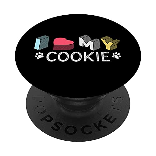 Cookie Personalisierter Hund Name Cookie Pet Lover PopSockets mit austauschbarem PopGrip von YO MINUS