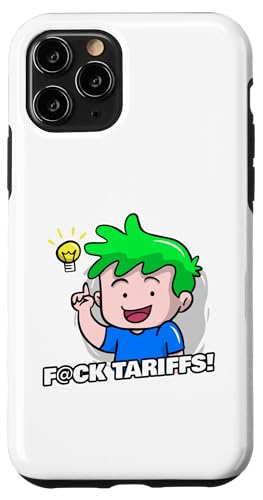 F Tarife Cartoon gegen politische Dysfunktion Hülle für iPhone 11 Pro von YO MINUS