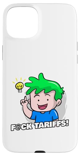 F Tarife Cartoon gegen politische Dysfunktion Hülle für iPhone 15 Plus von YO MINUS