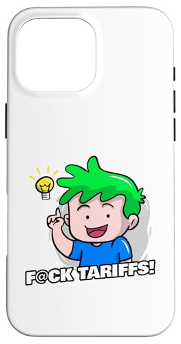 F Tarife Cartoon gegen politische Dysfunktion Hülle für iPhone 16 Pro Max von YO MINUS