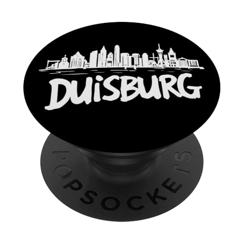 Duisburg Skyline Stadtbild Souvenir Stadt Deutschland PopSockets Klebender PopGrip von YO!