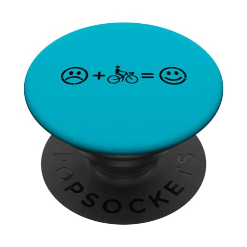 Fahrrad-fahren macht glücklich E-Bike Geschenk Radfahrer-in PopSockets mit austauschbarem PopGrip von YO!