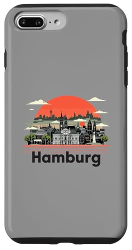 Hamburg Deutschland City Travel Souvenir Retro Hülle für iPhone 7 Plus/8 Plus Hamburg Deutschland City Travel Souvenir Retro Hülle für iPhone 7 Plus/8 Plus von YO!
