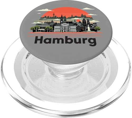Hamburg Deutschland City Travel Souvenir Retro PopSockets PopGrip für MagSafe Hamburg Deutschland City Travel Souvenir Retro PopSockets PopGrip für MagSafe von YO!
