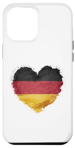 Hülle für iPhone 14 Pro Max Deutsch Banner Fan Deutschland Flagge Herzform Kunst von YO!