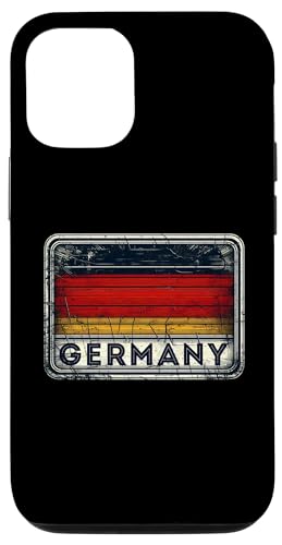 Hülle für iPhone 14 Pro Vintage Deutsch Banner Fan Deutschland Flagge Retro von YO!