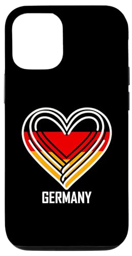 Hülle für iPhone 15 Pro Deutsch Banner Fan Deutschland Flagge Herz von YO!