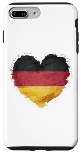 Hülle für iPhone 7 Plus/8 Plus Deutsch Banner Fan Deutschland Flagge Herzform Kunst von YO!