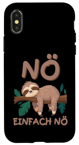 YO! iPhone X/XS Hülle Faultier Design Transparent Polycarbonat TPU von YO!